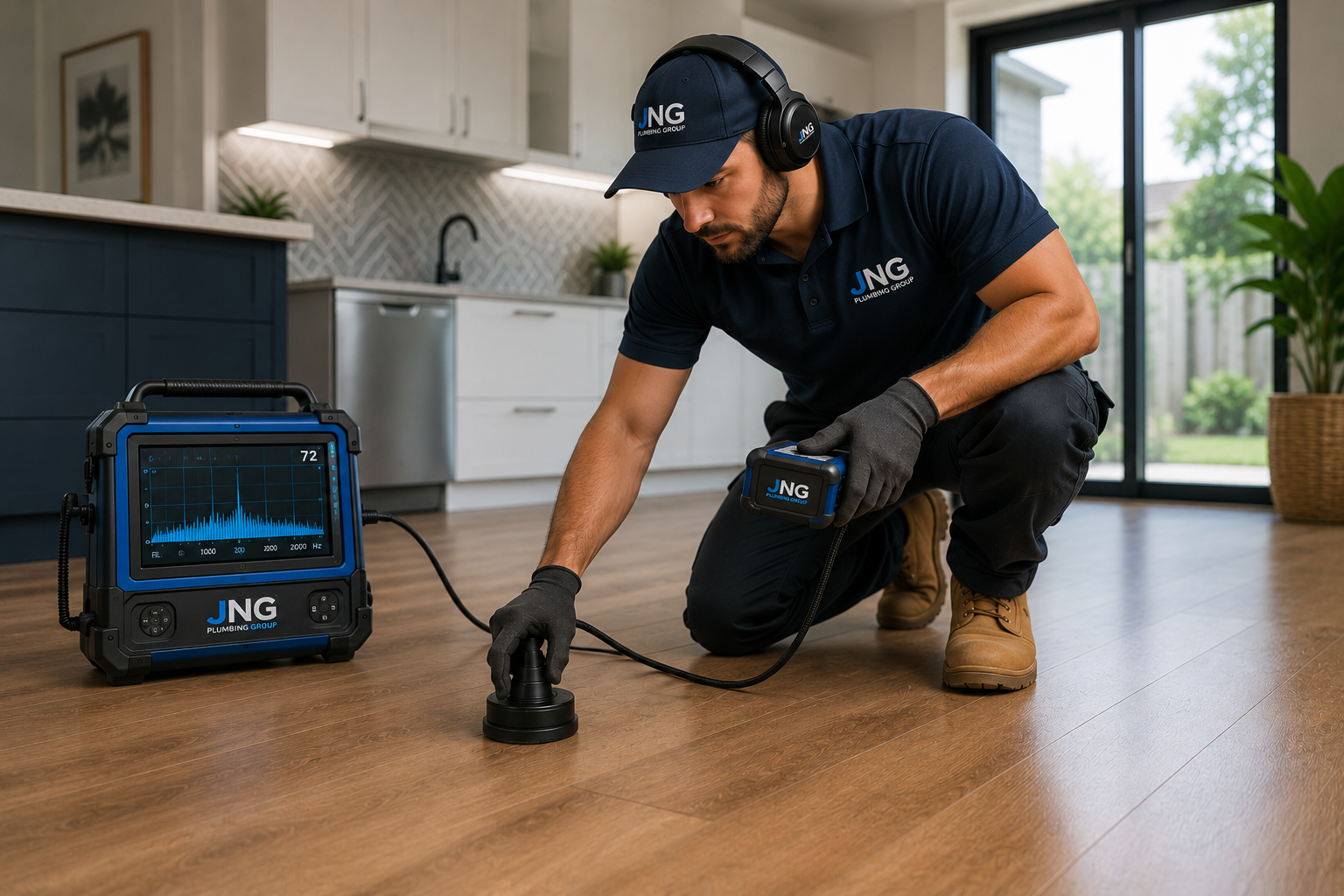 Water leak detection investigation by JNG Plumbing Group Sydney