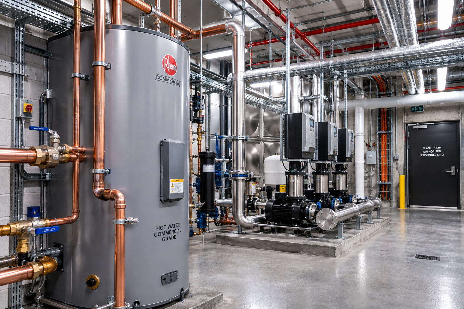 Commercial plumbing work completed by JNG Plumbing Group in Sydney